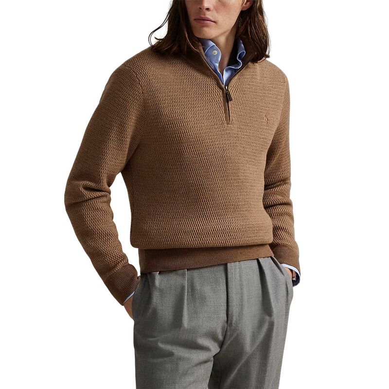 Polo Ralph Lauren Washable Wool Quarter-Zip Sweater image number 0